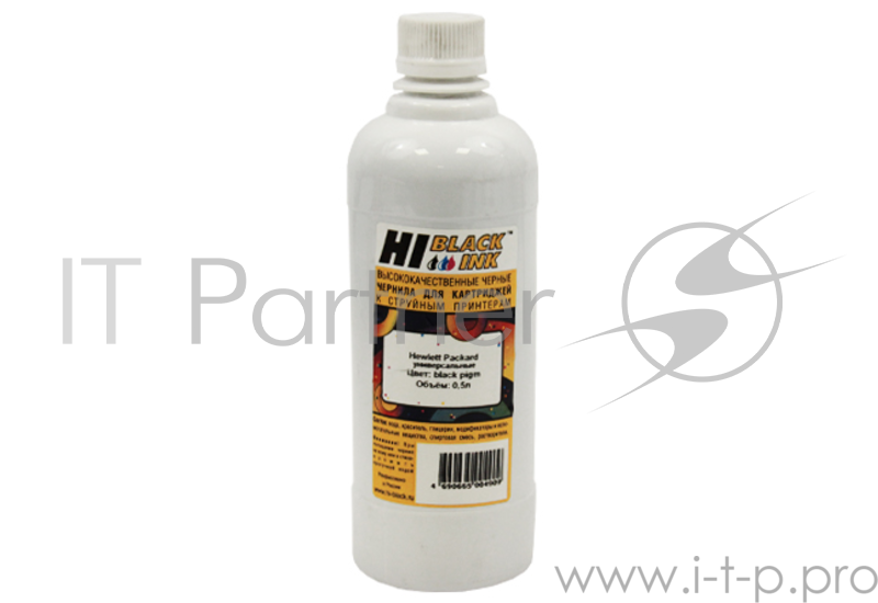 Расходные материалы Hi-Black Чернила HP универсальные (Hi-Black) , 0,5л, BK pigm
