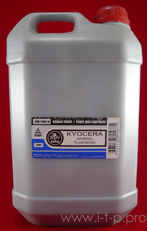 Тонер Kyocera Universal (TK-590/540/550/560/570/580/89 black (кан. 1кг) B&W Premium (Mitsubishi/MKI) фас России