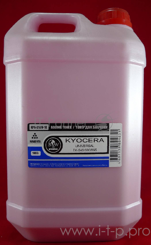 Тонер Kyocera Universal (TK-590/540/550/560/570/580/89 magenta (кан. 1кг) B&W Premium (Mitsubishi/MKI) фас России