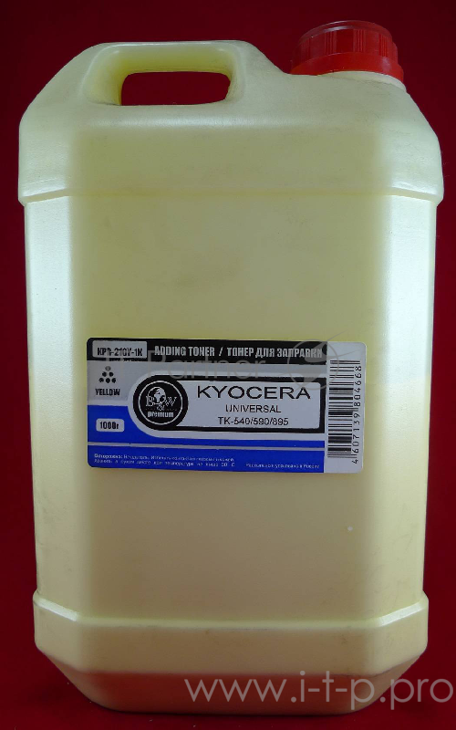 Тонер Kyocera Universal (TK-590/540/550/560/570/580/89 yellow (кан. 1кг) B&W Premium (Mitsubishi/MKI) фас России