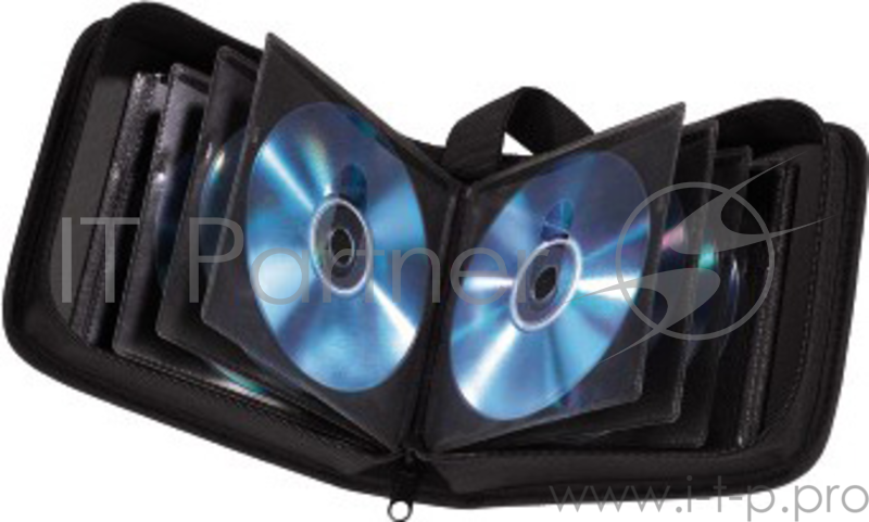 Портмоне Hama H-33830 Портмоне для 20 CD, Nylon, чёрный