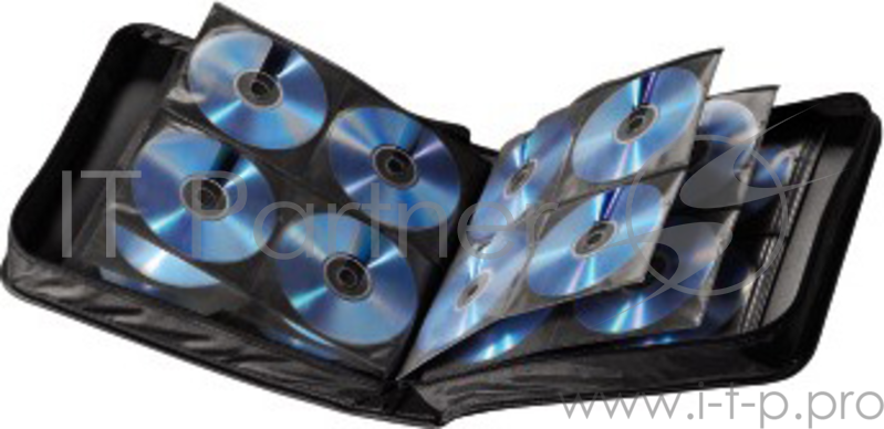 Портмоне Hama на 160CD/DVD H-33834 черный (упак.:1шт)