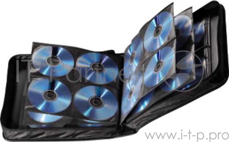 Портмоне Hama на 208CD/DVD H-33835 черный (упак.:1шт)