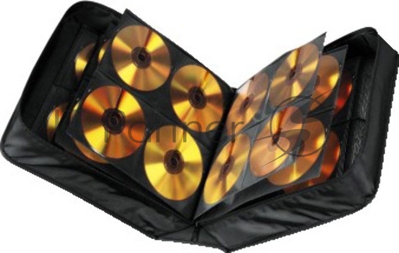 Портмоне Hama на 304CD/DVD H-33837 черный (упак.:1шт)