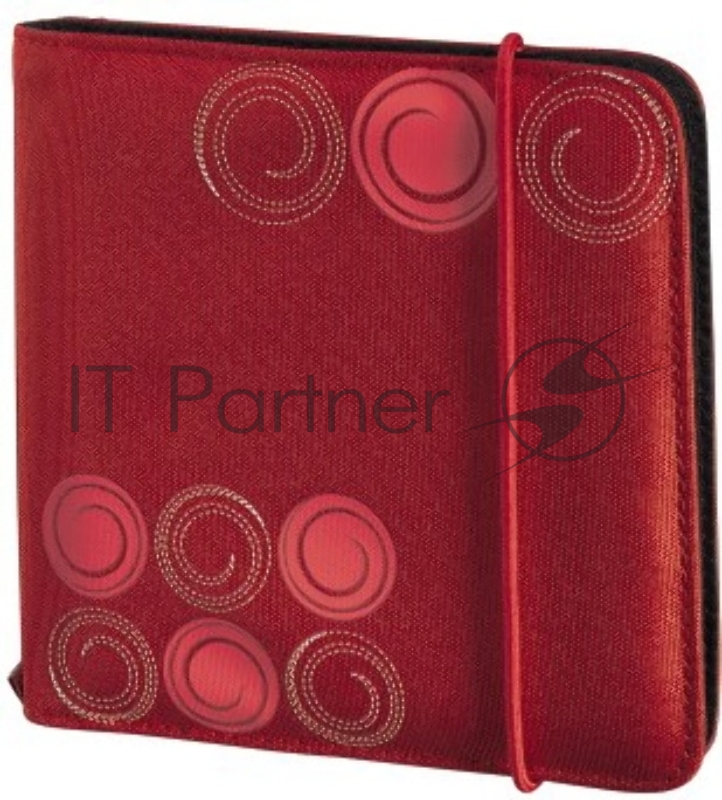 Портмоне Hama на 24CD/DVD Up to Fashion H-95669 красный (упак.:1шт)