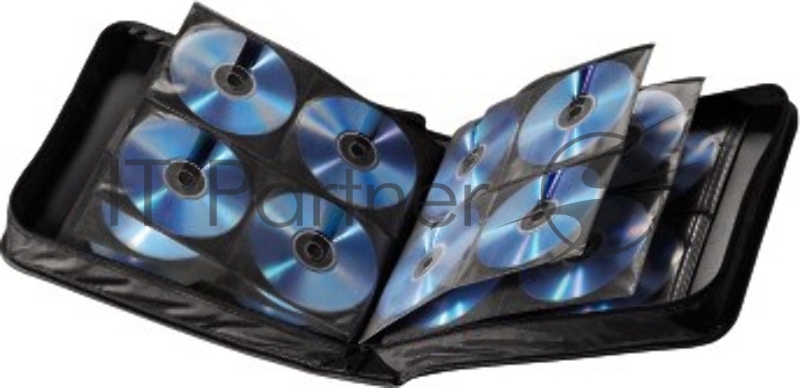 Портмоне Hama на 192CD/DVD H-12046 черный (упак.:1шт)