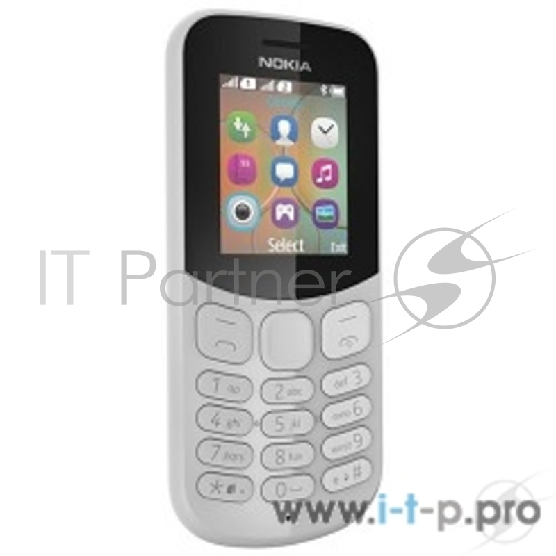Мобильный телефон NOKIA 130 DS TA-1017 CREY (2017) A00028617 {1.8'' 160x128,MicroSD,2 Sim, BT}