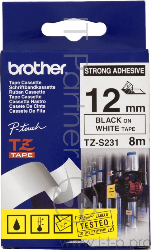 Картридж ленточный Brother TZES231 лента для Brother P-Touch