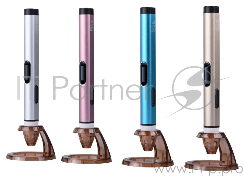 Ручка 3D Cactus CS-3D-PEN-G-SL PLA ABS LCD серебристый