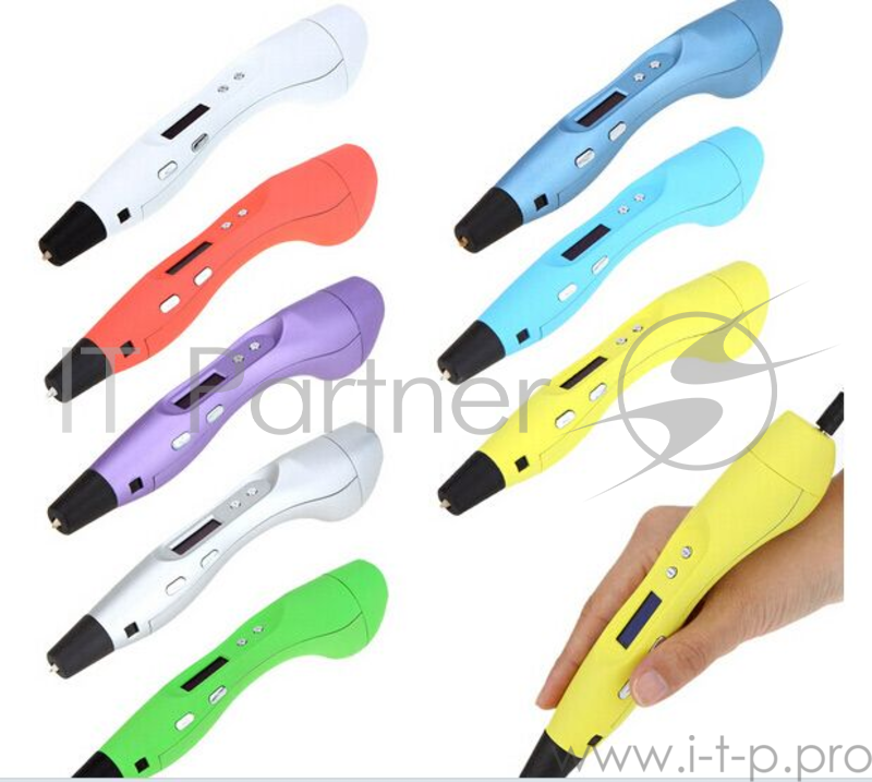 Ручка 3D Cactus CS-3D-PEN-E-RD PLA ABS LCD красный