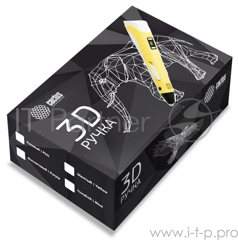 Ручка 3D Cactus CS-3D-PEN-A-BL PLA ABS LCD Голубой