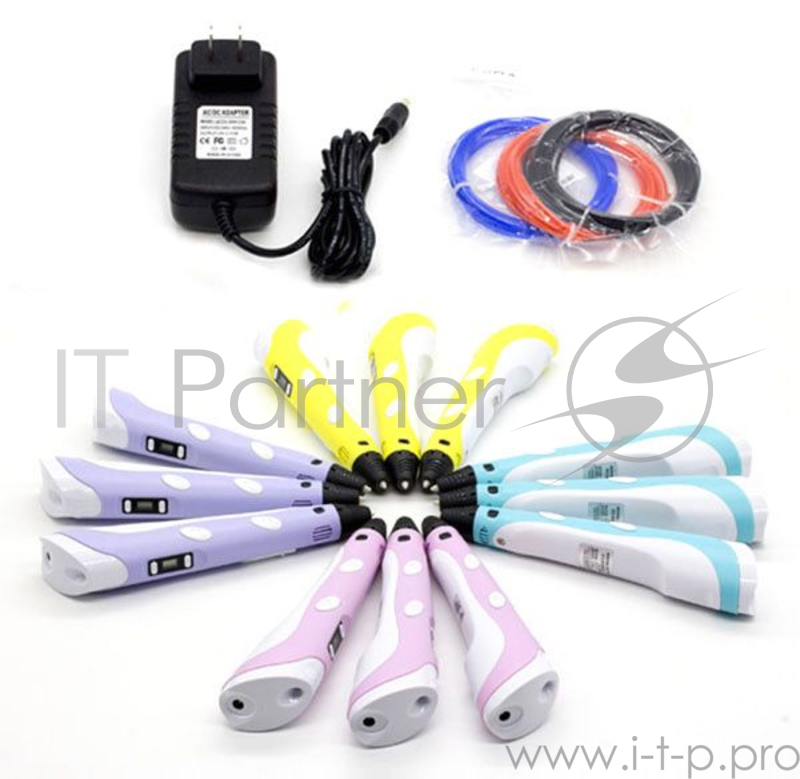 Ручка 3D Cactus CS-3D-PEN-A-BL PLA ABS LCD Голубой