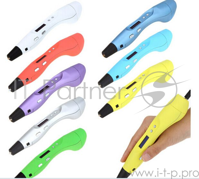 Ручка 3D Cactus CS-3D-PEN-E-GR PLA ABS LCD Зеленый