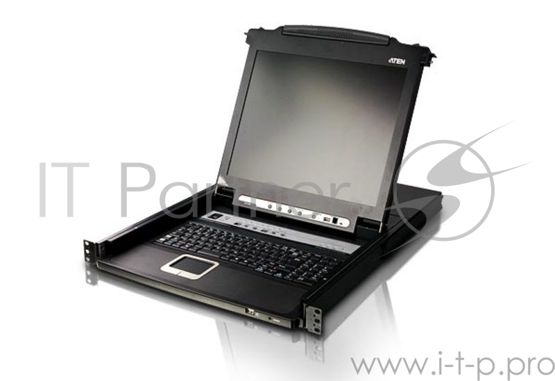 Kvm консоль ATEN SINGLE RAIL 16P PS/2-USB LCDKVMP 17INCH (CL5716MR)