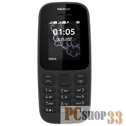 Мобильный телефон NOKIA 105 DS ТА-1034 BLACK (2017) A00028315 {1.4