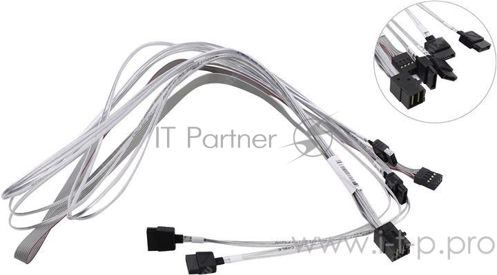 Кабель SuperMicro CBL-SAST-0556 HDmSAS-4xSATA 90/90/75/75cm