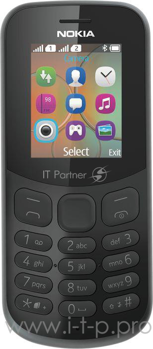 Мобильный телефон NOKIA 130 DS TA-1017 BLACK (2017) A00028615 {1.8'' 160x128,MicroSD,2 Sim, BT}