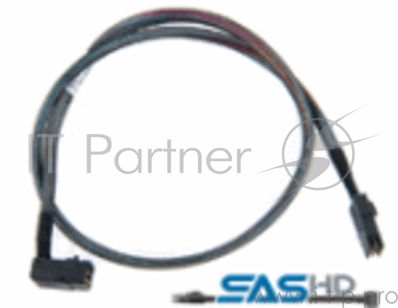 Кабель Adaptec ACK-I-rA-HDmSAS-mSAS-0.5M (2281300-R) 50см., разъемы SFF8643(угловой) -to- SFF8087