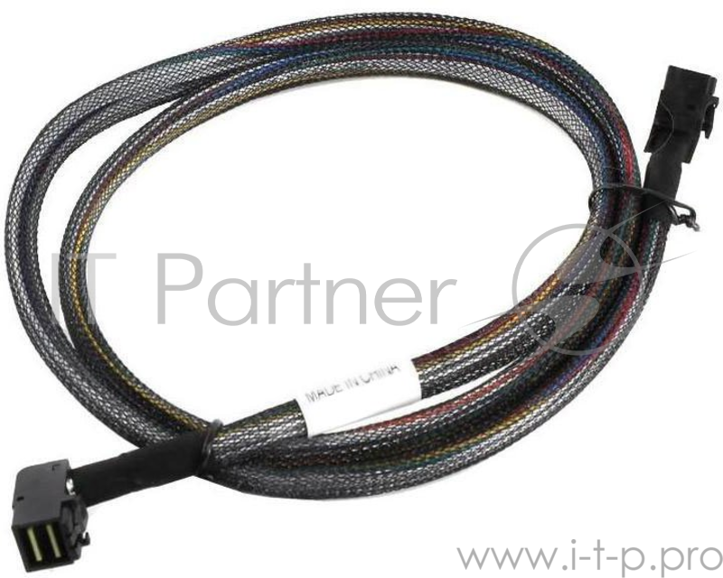 Кабель Adaptec ACK-I-rA-HDmSAS-HDmSAS-1M (2282800-R) 100см., разъемы SFF8643(угловой) -to- SFF8643