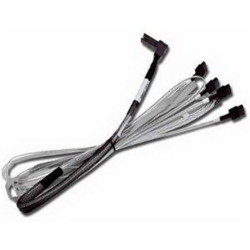 Опция к серверу Кабель LSI Logic Кабель CBL-RA8087SATASB-10M Internal 1.0m SFF-8087 with sideband to SATA fanout (LSI00274)