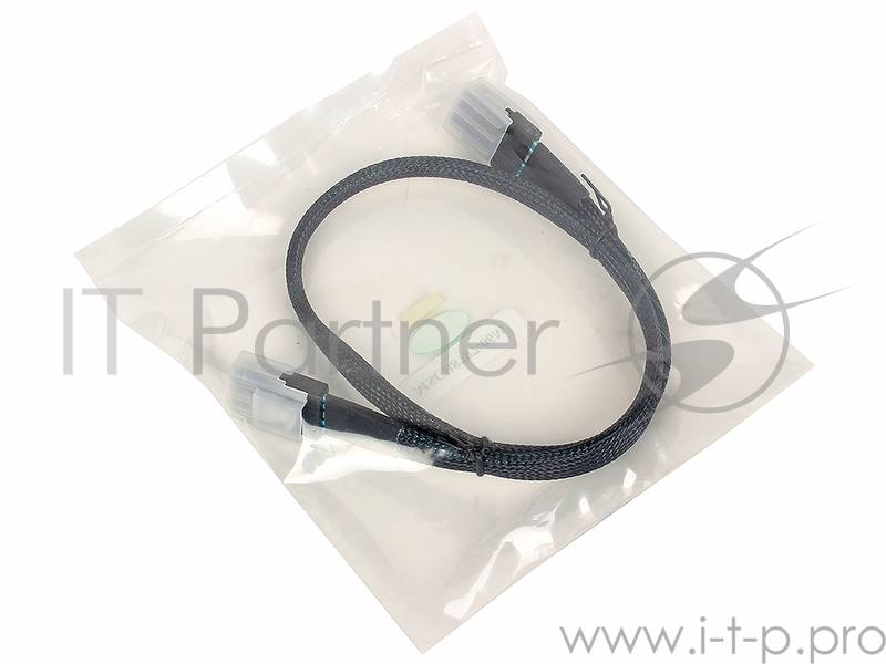 Кабель SAS SFF8087(32pin) - SFF8087(32pin), 60cm (MSCB8787-06M) разъемы SSF8087 (прямой) - SSF8087(прямой), 60cм.