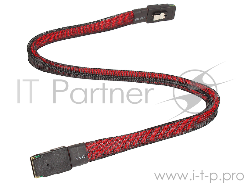 Кабель SAS SFF8087(32pin) - SFF8087(32pin), 50cm (MS36-MS36-050) -Кабель SAS внутренний, разъемы SSF8087 (прямой) - SSF8087(прямой), 50cм.