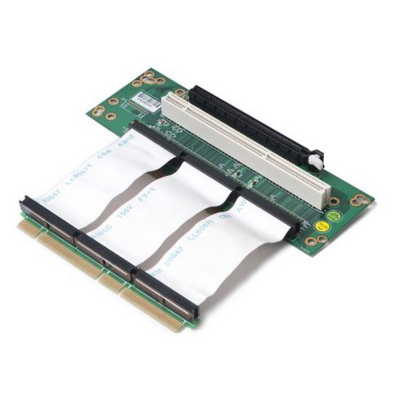 Raiser card Riser card, 2U, 2-Slot, PCI-e 16x 1slot & 64bit PCI-X,Cable Link 100mm(80H09323201B0)