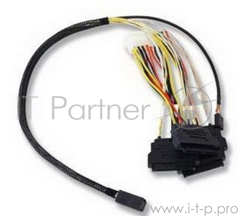Кабель ACD-SFF8643-SAS8482SB-10M, INT, SFF8643-to-4*SFF8482+SB ( MiniSAS HD-to-SAS internal cable) 100cm