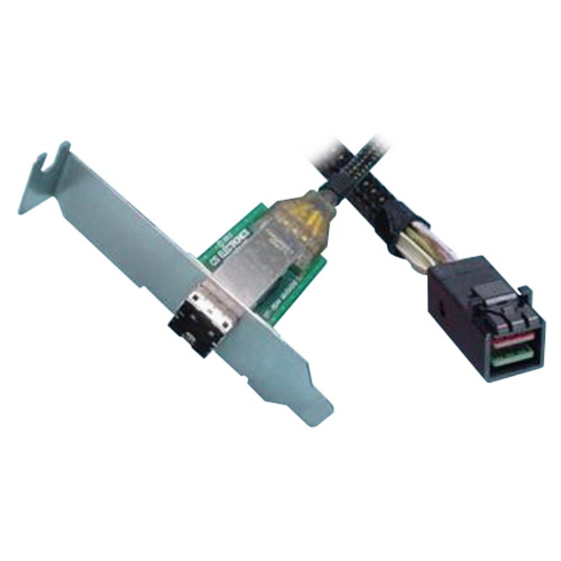 Кабель ACD-SFF8644BR-SFF8643-07M , Int/Ext, SFF8644 to SFF8643, W/Bracket, 70cm