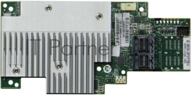 Плата контроллера RAID-массива Intel® RAID Module RMSP3CD080F Tri-mode PCIe/SAS/SATA Full-Featured RAID Mezzanine Module, SAS3508, 8 int. ports PCIe/SAS/SATA, RAID 0, 1, 10, 5, 50, 6, 60 +JBOD, Cache 4GB, SIOM PCIe x8 Gen3