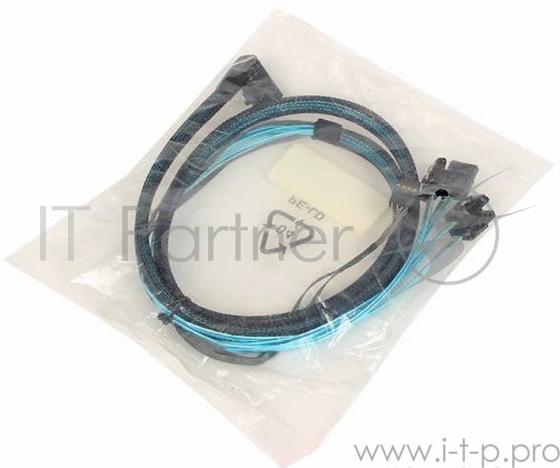 Кабель ACD-RA8643-SATASB-08M, Internal SFF8643-to-4*SATA+SB ( HDmSAS (ПРЯМОЙ) -to- 4*SATA+SideBand ) 75cm (LSI00410, LSI00409, 2279800-R) (6705170)