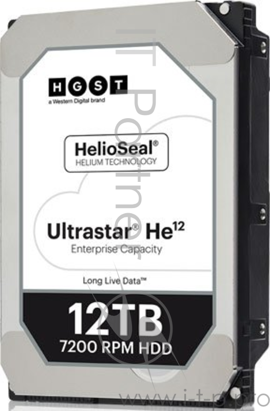 Жесткий диск HDD HGST Ultrastar HE12 (3.5’’, 12TB, 256MB, 7200 RPM, SATA 6Gb/s, 512E SE) SKU: 0F30146