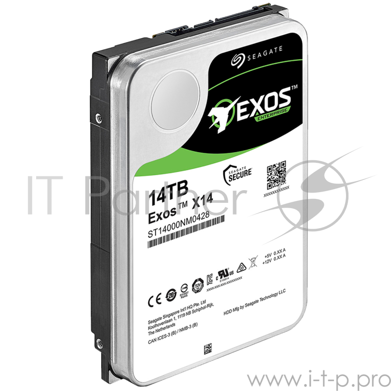 Жесткий диск SEAGATE HDD Server Exos X14 512E (3.5'/ 14TB/ SATA6Gb/s / 7200rpm)