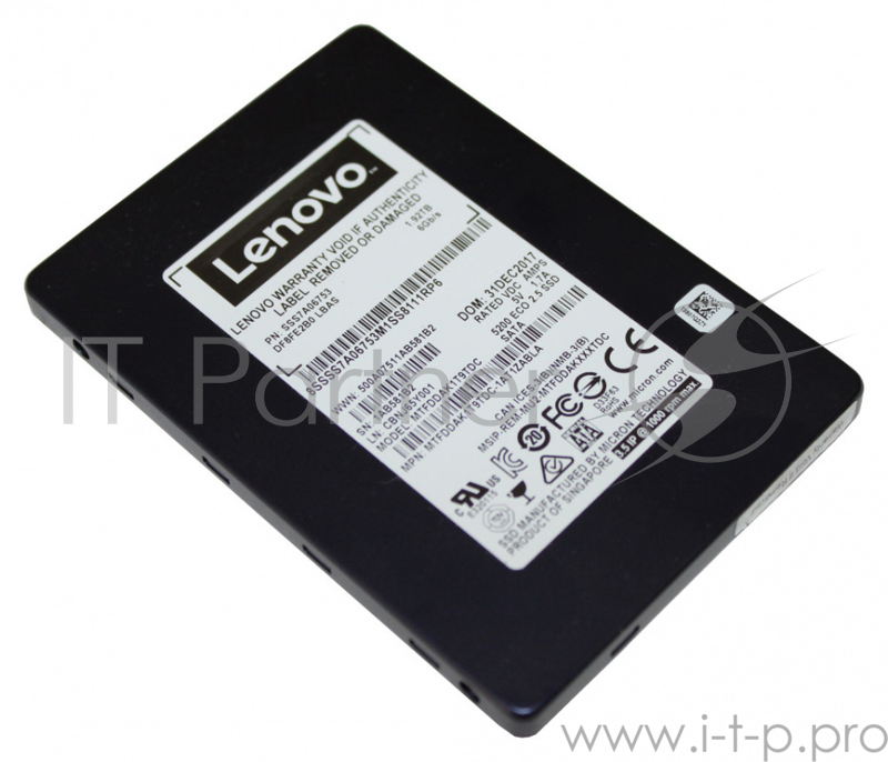 Накопитель SSD Lenovo 1x480Gb SATA 4XB7A10153 Hot Swapp 2.5