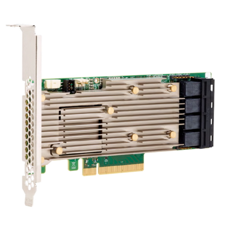 Контроллер MegaRAID 9460-16I SGL (05-50011-00), PCIe 3.1 x8 LP, SAS/SATA/NVMe, RAID 0,1,5,6,10,50,60, 16port(4 * int SFF8643), 4GB Cache, 3516ROC
