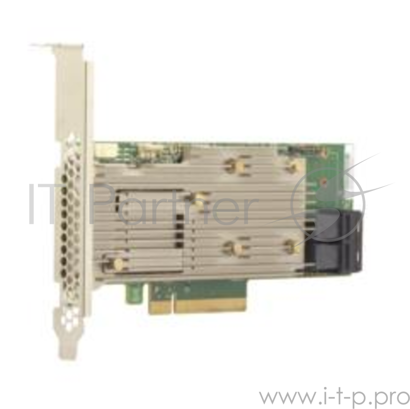 Контроллер MegaRAID 9460-8I SGL (05-50011-02), PCIe 3.1 x8 LP, SAS/SATA/NVMe, RAID 0,1,5,6,10,50,60, 8port(2 * int SFF8643), 2GB Cache, 3508ROC