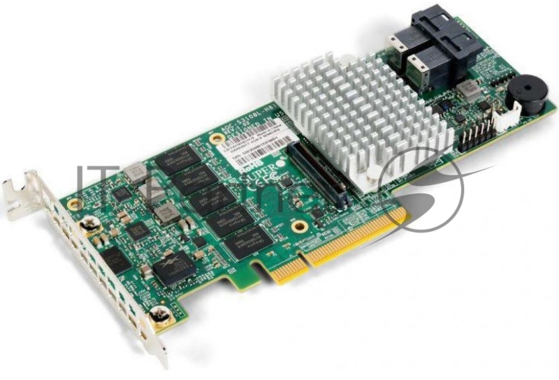 Контроллер Supermicro AOC-S3108L-H8iR-16DD 8 ports (Int), 12Gbs (SAS3), 2GB DDR3 Cache, RAID 0, 1, 5, 6, 10, 50, 60 - Low Profile