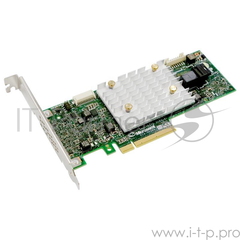 Контроллер жестких дисков Microsemi Adaptec SmartRAID 3101-4i Single, 4 internal port,PCIe Gen3,x8,1 GB DDR4,RAID 0/1/10,RAID 5/6/50/60,FlexConfig