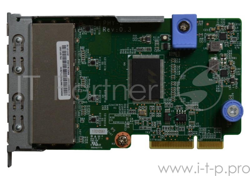 Плата коммуникационная Lenovo 1Gb 4-port RJ45 LOM
