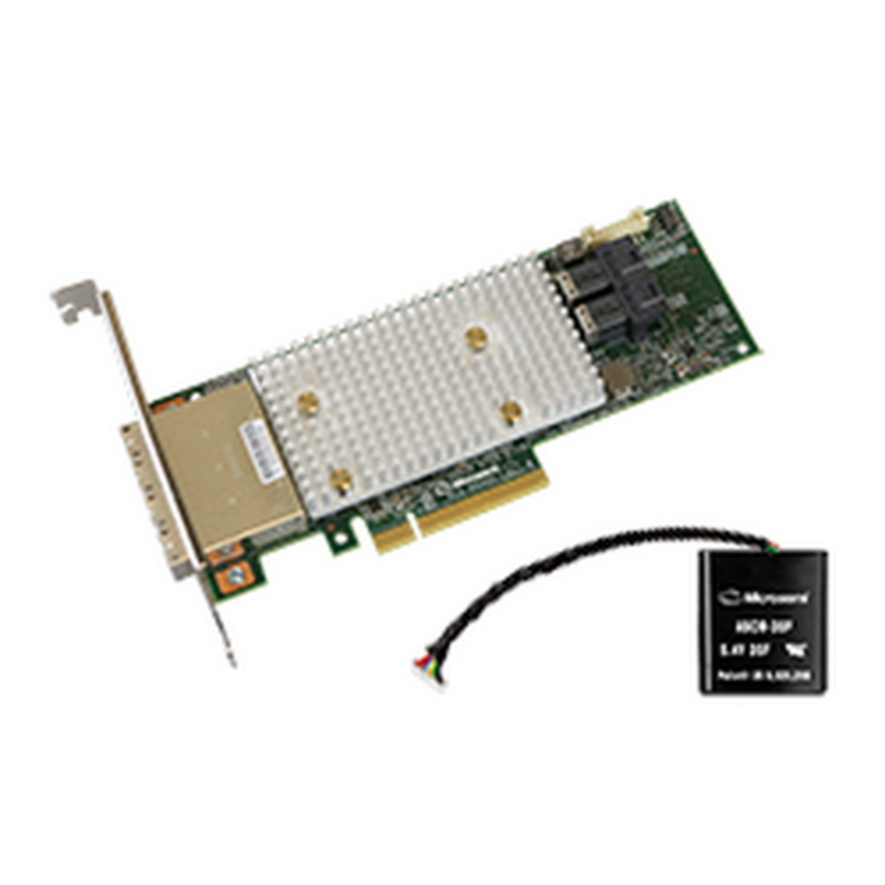 Контроллер жестких дисков Microsemi Adaptec SmartRAID 3154-8i16e Single,8 internal port, 16 external ports, PCIe Gen3 ,x8,1 GB DDR4,RAID 0/1/10,RAID 5/6/50/60,FlexConfig,maxCache 4.0