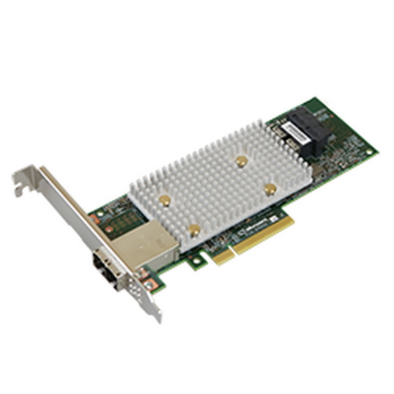 Контроллер жестких дисков Microsemi Adaptec SmartHBA 2100-8i8e Single,8 internal ports, 8 external ports, PCIe Gen3 ,x8,,RAID 0/1/10/5,,FlexConfig,