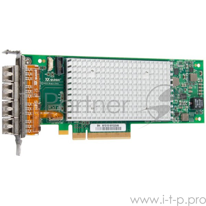 Контроллер Controller QLogic QLE2694L-CK, 16Gb Quad Port FC HBA, PCIe Gen3 x8, LC multi-mode optic - Low Profile