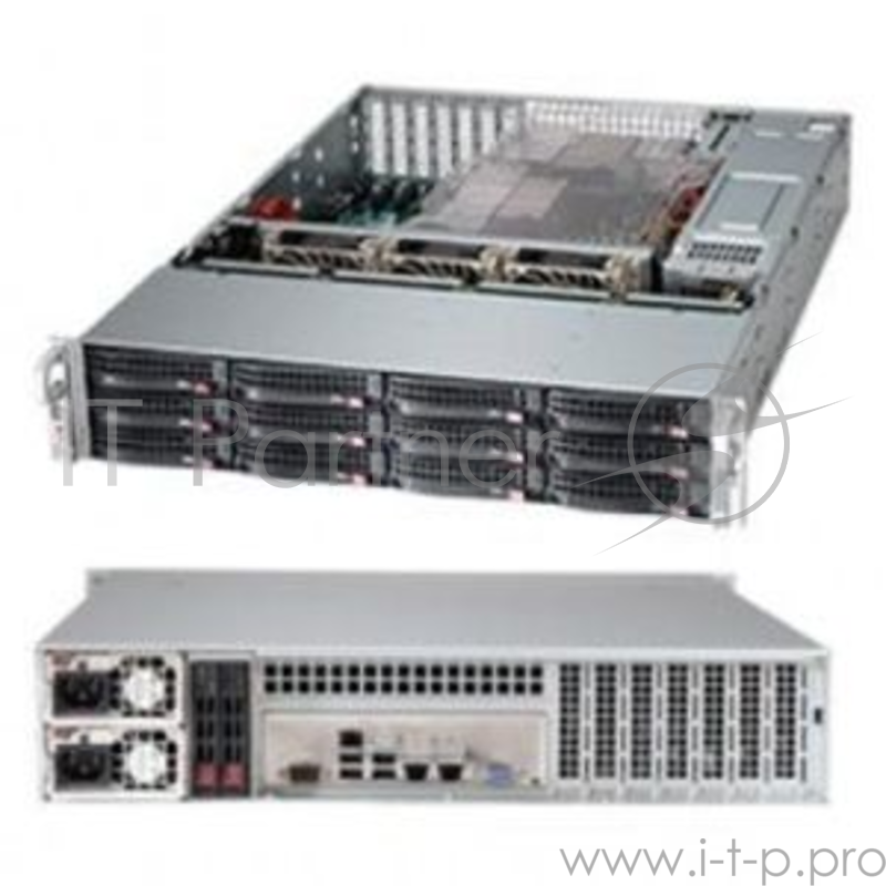 Корпус SuperMicro CSE-826BE26-R1K28LPB 2x1280W черный