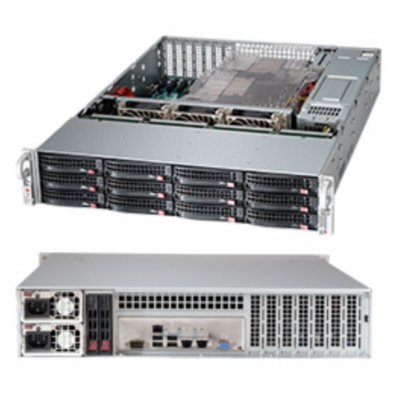Корпус SuperMicro CSE-826BE26-R1K28LPB 2x1280W черный