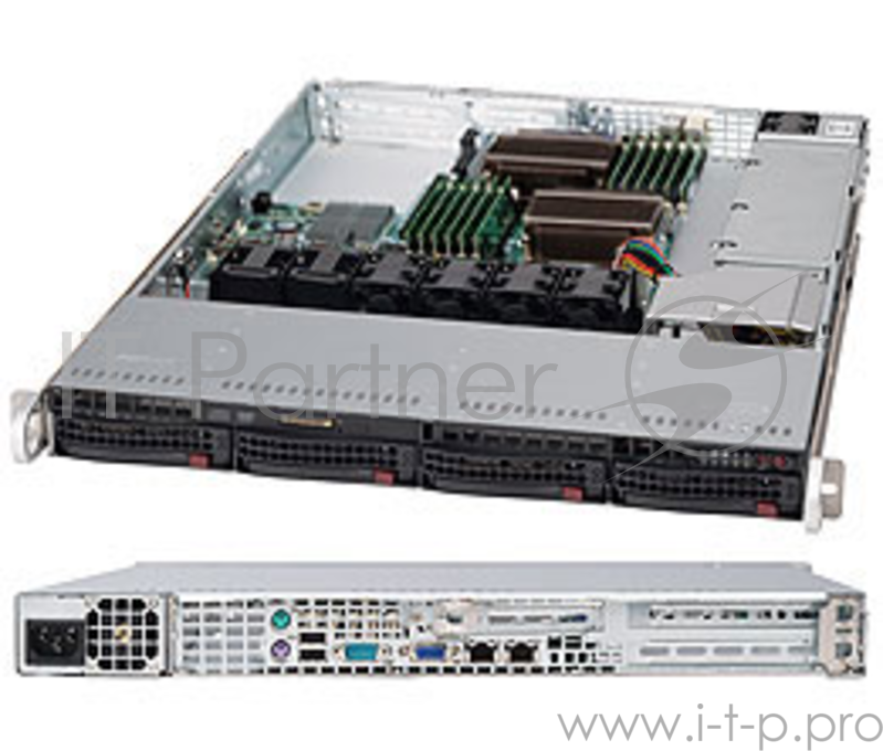 Корпус Supermicro CSE-815TQ-600WB
