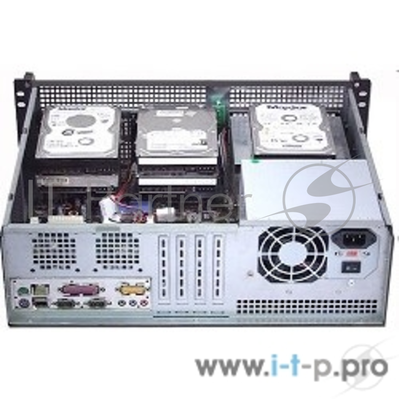 Корпус Procase EM338-B-0 {3U глубина 380мм, внешн 3x5.25,внутр 9xHDD, MB 12