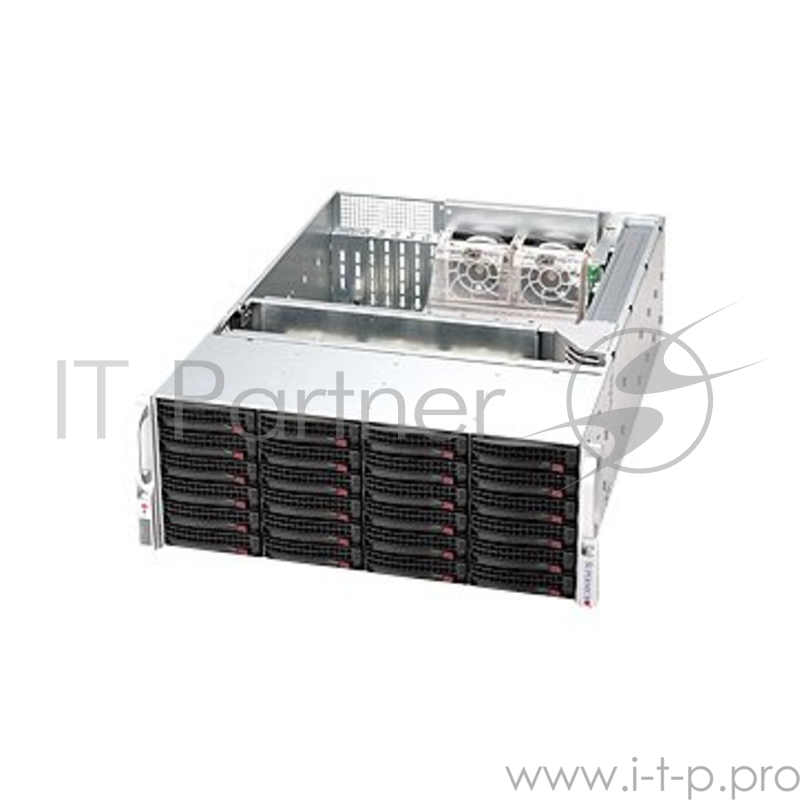 Корпус 4U, 13.68''x13'', 24x3.5'' hot-swap SAS/SATA with SES2, 7xFH/FL, 437x178x660mm, redundant 900W