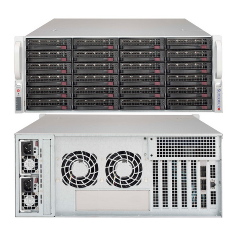 Корпус Supermicro SuperChassis 4U 846BE1C-R1K03JBOD Up to 24 x 3.5