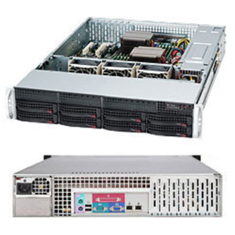 Корпус CSE-825TQC-600LPB Black 2U SC825TQC SAS3 LP Chassis w/ 600W PWS