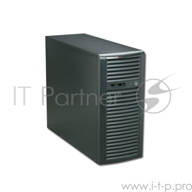 Корпус SUPERMICRO SC732 Middle Tower, Extended ATX, 7 слотов, USB2.0, Сталь, PSU 1 x 500Вт, Черный